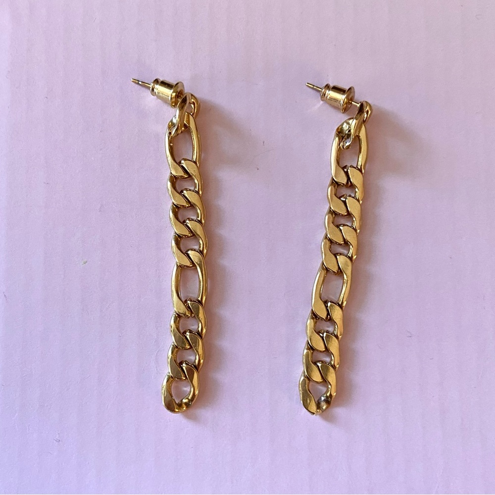 Gold Chain dangle earrings